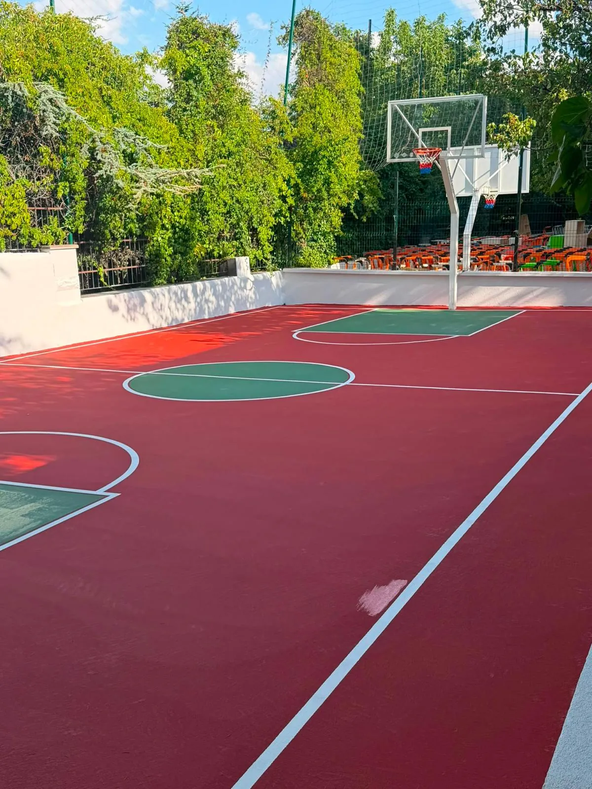 Basketbol sahası saha çizgileri